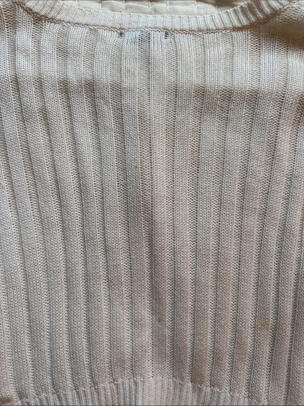 Wild Fable Light Cream Ribbed Button Cardigan - Picture 5 of 5